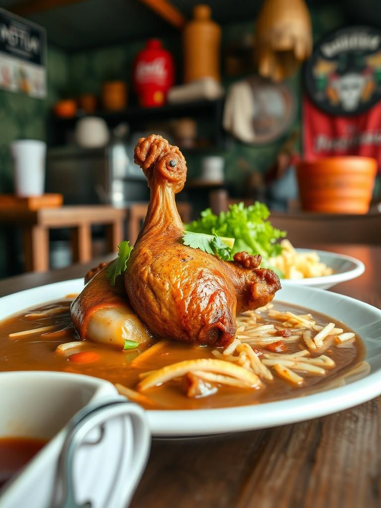 Angah Ayam Penyet Dan Bakso