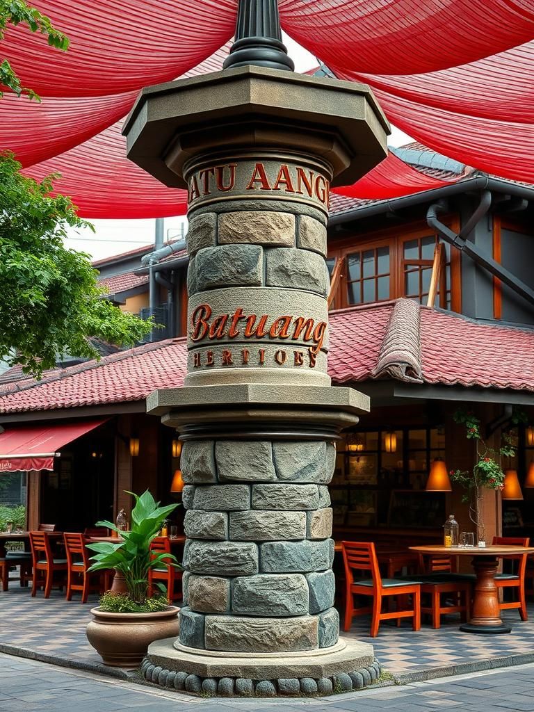 Batu Arang Heritage Town Column