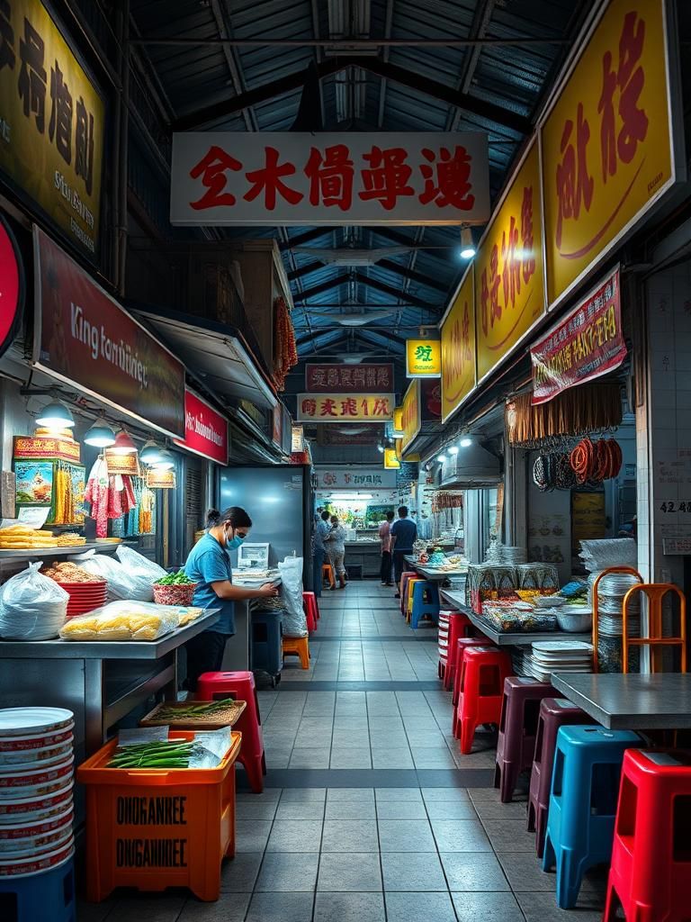 Kampar Market Streetfood Stalls ( 金寶巴殺小食檔 [凳 子炒粉] )